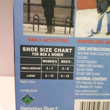 torbe za odlaganje stvari: Grejac Stopala NOVO Termo Carape sa Alu Vlaknima 1 Par SAMO 690 Dinara — 3