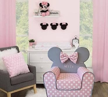 mebl stofovi za stilski namestaj cena: Dečje fotelje BAMBI LUX sa ušima prelepe i unikatne – Disney — 6