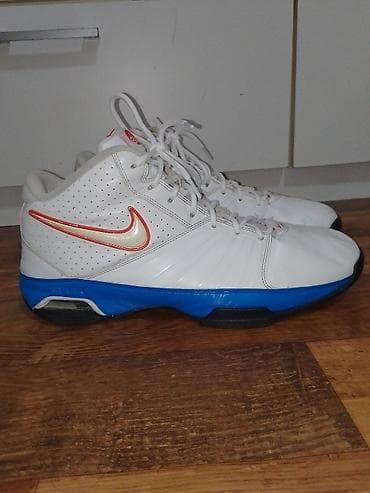 adidas gumene patike: Nike košarkaške patike – beli gornjište sa plavo‑crnim đonom i — 7