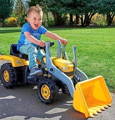 audi a6 igracka: 03. 🚜👍Traktor na pedale sa utovarnom kašikom👌 💛 Boja: žuta 💛 — 3