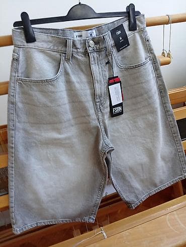 new yorker kombinezoni: Nove, džins bermude (baggy jorts) New Yorker, svetlo sive boje, vel — 4
