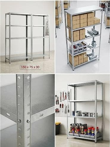 ikea garnisne: 08. METALNE POLICE ALU POLICE SA ŠRAFOVIMA 30cm ✅ -(4 rafa po 50kg — 4