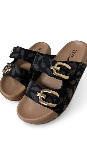 geris anatomske sandale: Ženske klompa-sandale TK Shoes sa dvostrukim kaiševima - Model — 1