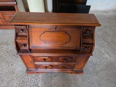 Furniture: Elegantan drveni sekreter sto sa preklopnom radnom površinom, idealan — 5