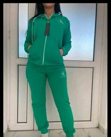 Donji delovi trenerke: Calvin Klein, Jednobojni, bоја - Zelena — 2