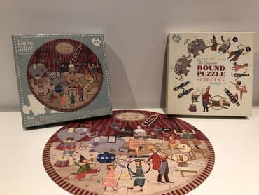 dva i po muškarca sa prevodom: Original ROUND PUZZLE Igra koja decu uci strpljenju, edukativna — 2