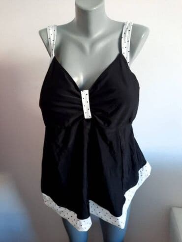 Tankini Janina56/58 Novcena 4600 poliester elastin duzina gornjeg dela — 1