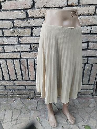 mona pantalone: Mona plisirana suknja – veličina L, kao nova struk poluobim 40,duzina — 1