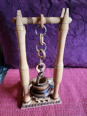 drvo lampice: Figura drvena sa Zaltibora iz 80ih. bez ostecenja. Visina. 25cm — 5