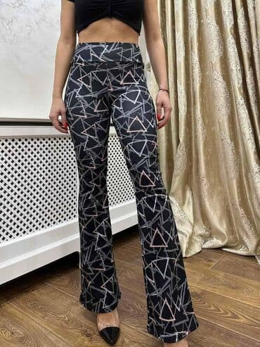 zvoncare pantalone prodaja: S (EU 36), M, XL, Visok struk, Zvoncare — 7