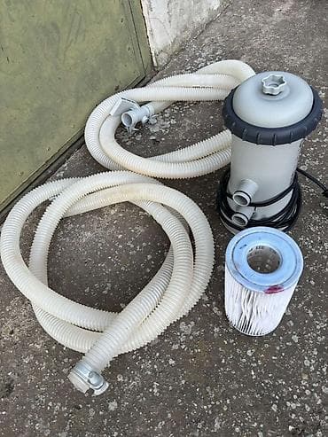 prskalica za voće: Kartušni filter-pumpa za bazen C530 sa crevima i filterom (filter — 8