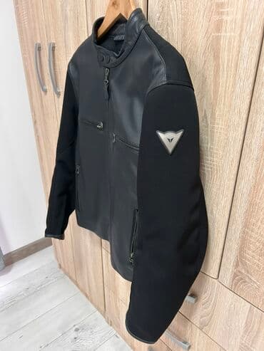 muske bunde od krzna: Kožna jakna Prava koža, bоја - Crna — 2