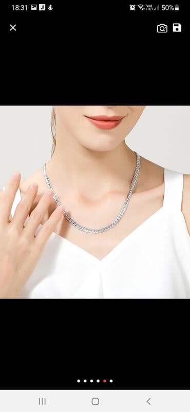 Bracelets: OGRLICA STERLING SILVER 925, DUZINA 60 CM, PRELEPA UZIVO — 4