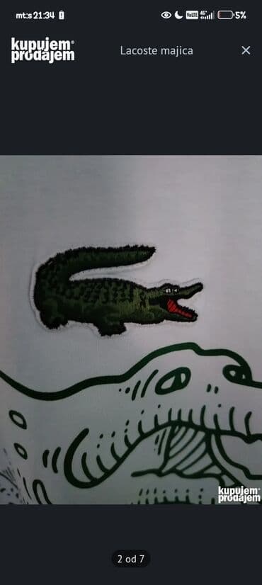 Ženska odeća: Lacoste, XL, Pamuk, bоја - Bela — 2