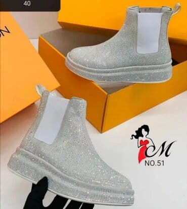 mokasine sa stiklom: Ankle boots, 38 — 2