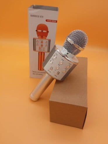 Bežični bluetooth mikrofon za karaoke i zvučnik Silver Cena 1990