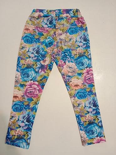 devojcice slike: Pantalone za devojčice
Veličina 4 
Cvetni dezen udobne — 2