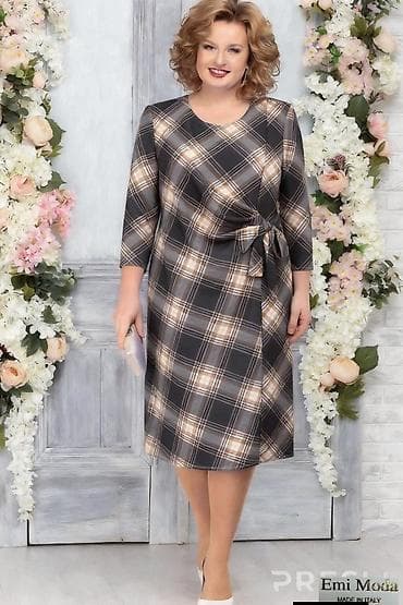 roze torbice: Ženska midi haljina Emi Moda – Made in Italy - Kroj: klasična midi — 6