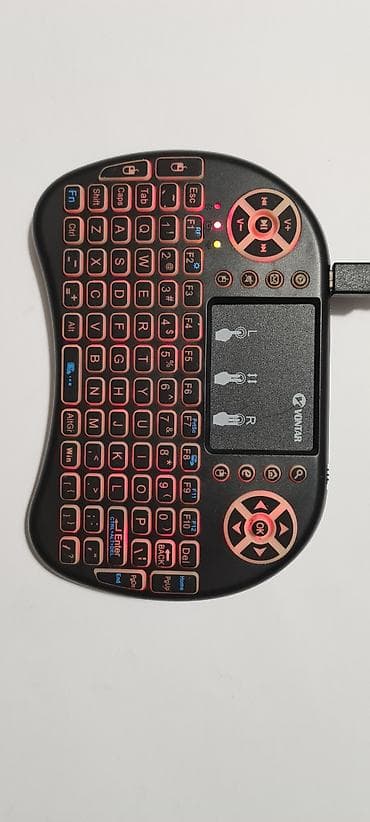 televizor na baterije: • Prodajem bežičnu tastaturu sa touchpad-om VONTAR i8 7 Colors — 1