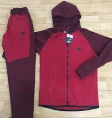 muski kačketi za zimu: Set, M (EU 50), Nike, color - Burgundy, Cotton — 1