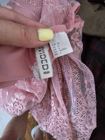 h: H&M, XS (EU 34), Polyester, Single-colored, color - Pink — 3
