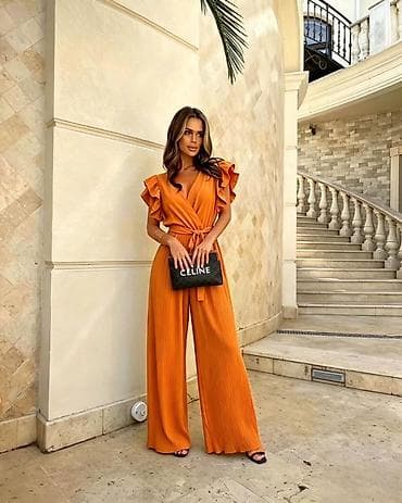 kombinezon elegantni: Celine, XS, M, L, bоја - Narandžasta — 1