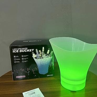 coca cola vatrostalna posuda: Yeke LED Speaker Ice Bucket (model SOM-0203), višenamenski uređaj koji — 7