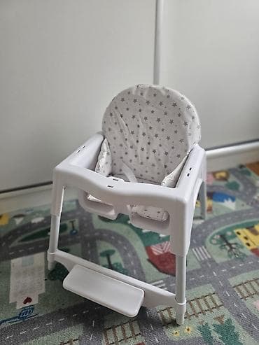 deciji ormar: Visoka stolica za hranjenje bebe/decu - Stabilna konstrukcija sa — 8