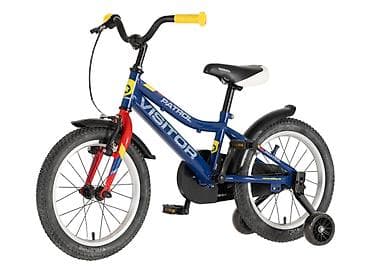 satori za svadbe: Bicikl kids Visitor Patrol 16" 9" V-brake + kontra, plavi perla — 5