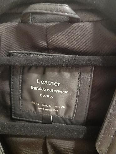 plavi kaput: ZARA kožna jakna – Trafaluc outerwear (TRF) - Model: biker/rock stil — 4