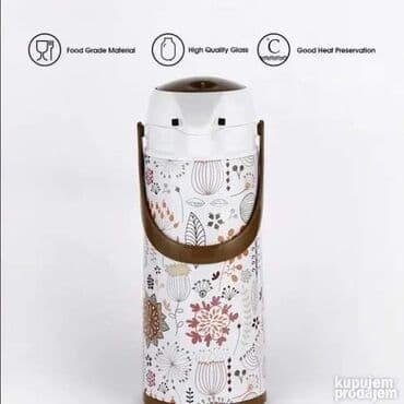 posuda za escajg: Termos 1.9L sa pumpom za lako sipanje 3300 dinara Print se može — 1