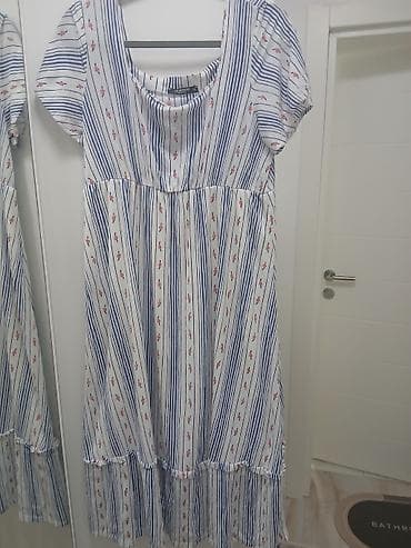 Pamucna midi haljinica cisto pamucna prelep dezen 1000 din br xl — 1