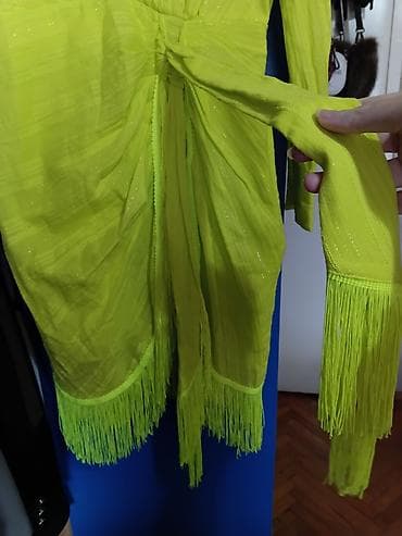 Ženska haljina River Island – model “Yellow Bright Ethnographic” M — 9