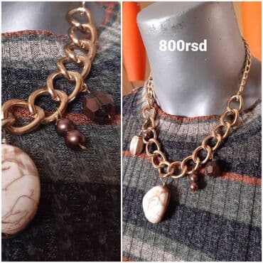 kutija za nakit za devojcice: Puno modela duzih lancica 600 dinara i ogrlica cene na slici. Hand — 18