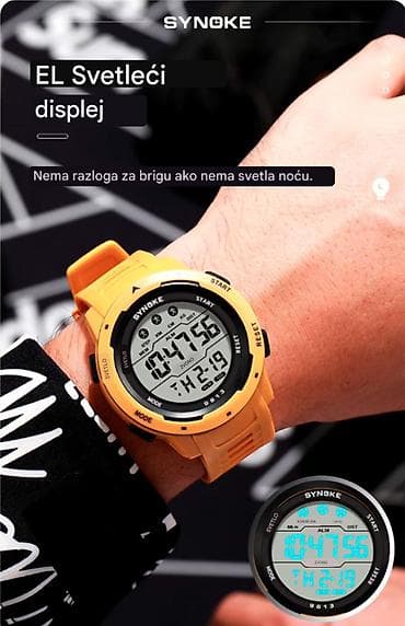 esprit satovi: Opis Digitalni mehanizam visokog kvaliteta: SYNOKE muški sat ima — 8