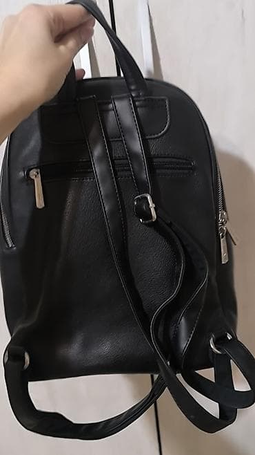 p. s. fashion kaputi: Crni ženski ranac – kompaktan i praktičan - Materijal: eko koža sa — 5