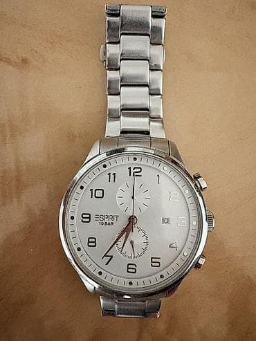 srebrne mindjuse na klipsu: Na prodaju muški ručni sat Esprit, model 805 (All Stainless Steel) — 2