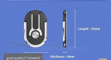 Kablovi i adapteri: Držač za mobilni telefon i za auto 2 in 1 Novo! Pametan prsten — 5