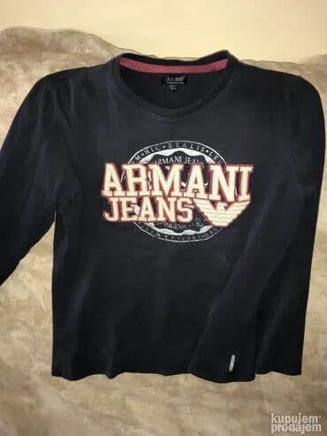 Trenerke: ARMANI duks L 100% Cotton Ramena 50cm, duzina 70cm rukav 65cm Made — 6