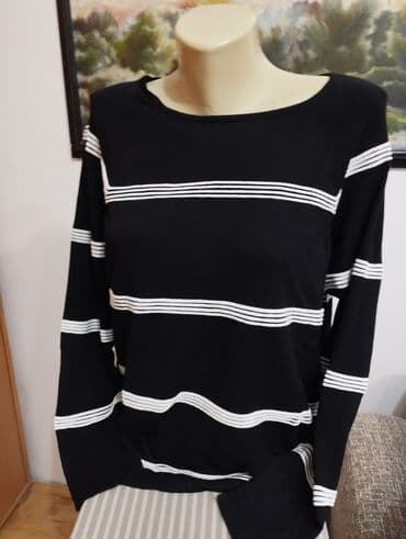 svilene spavacice sa ogrtacem: L (EU 40), Casual cut, Stripes — 6