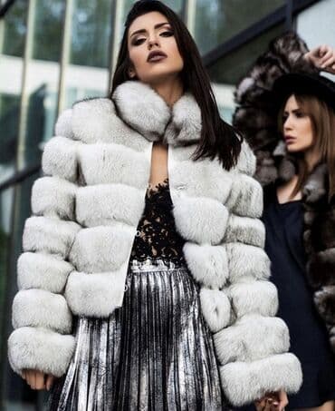 zimska jakna stradivarius: M (EU 38), With lining, Arctic fox, color - Milky-white — 3