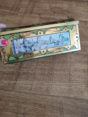 metalac lonce na paru: Dekorativna metalna kutija “E. Otto Schmidt” – Made in Germany - — 2