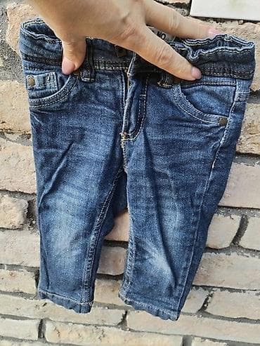 jeans haljine: Impidimpi farmerke za bebe, veličina 74/80. - Klasičan plavi džins sa — 1