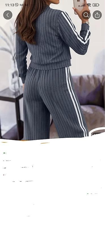 nike za devojcice: M vel. Prelepa sivo bela komplet trenerica. Gornji deo malo — 3