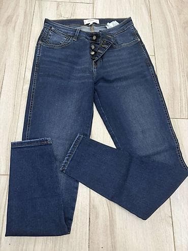 isabel marant čizme: Mango Denim ženske farmerke – model UPTOWN - Tamno plavi teksas sa — 1