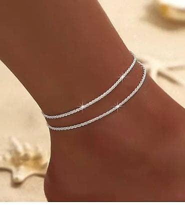 Dupla nanogica - Elegantna ženska nanogica sa dva nežno isprepletena