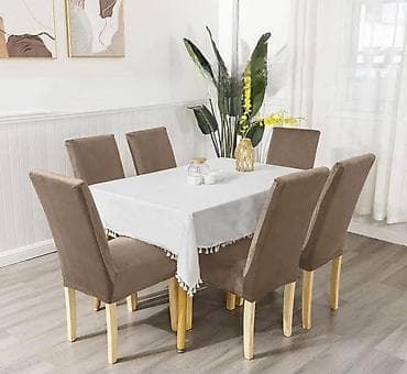 stalak za ikebane: ✨ Plišane navlake za stolice ✨ ✔️ Set od 6 komada ✔️ Savršeno — 1