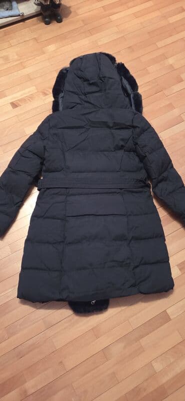 exit jakne: Zimska ženska jakna sa kapuljačom – crna - Duga, topla puffer jakna — 5