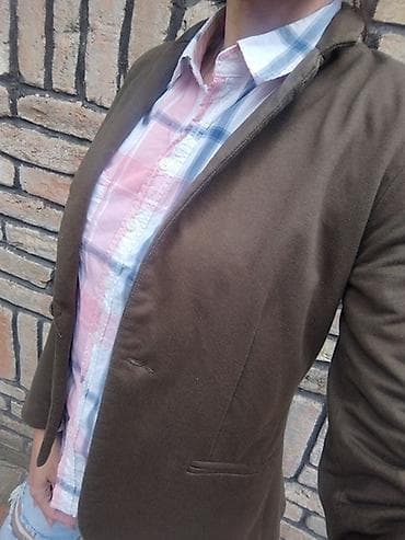 Ženska odeća: Maslinasti sako vel S, M Super ocuvana, pamuk — 2