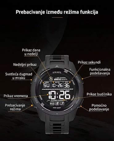 rado satovi: Na prodaju potpuno nov, nikada nošen muški sportski digitalni sat — 8